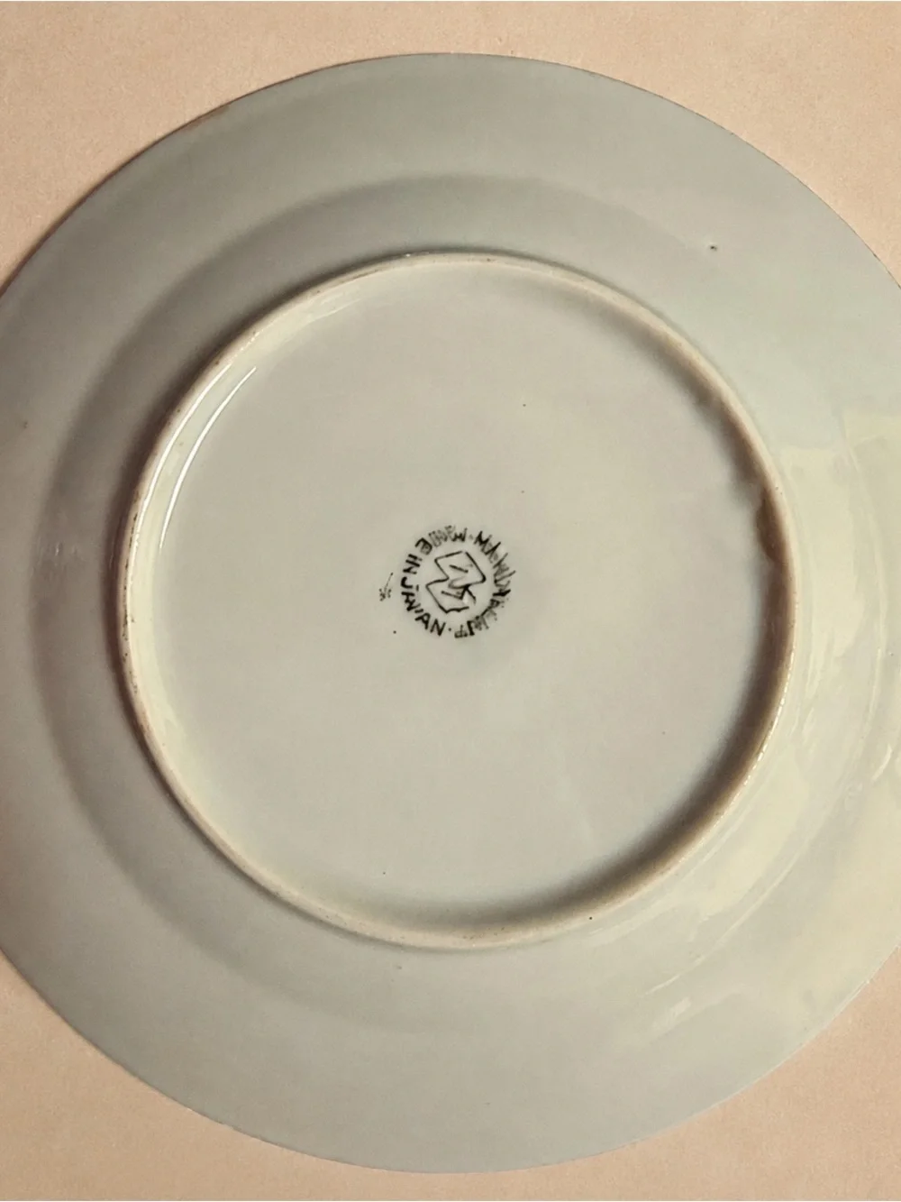 Vintage Hand Painted Japan Orange Berry Floral Saucer 6 Inch